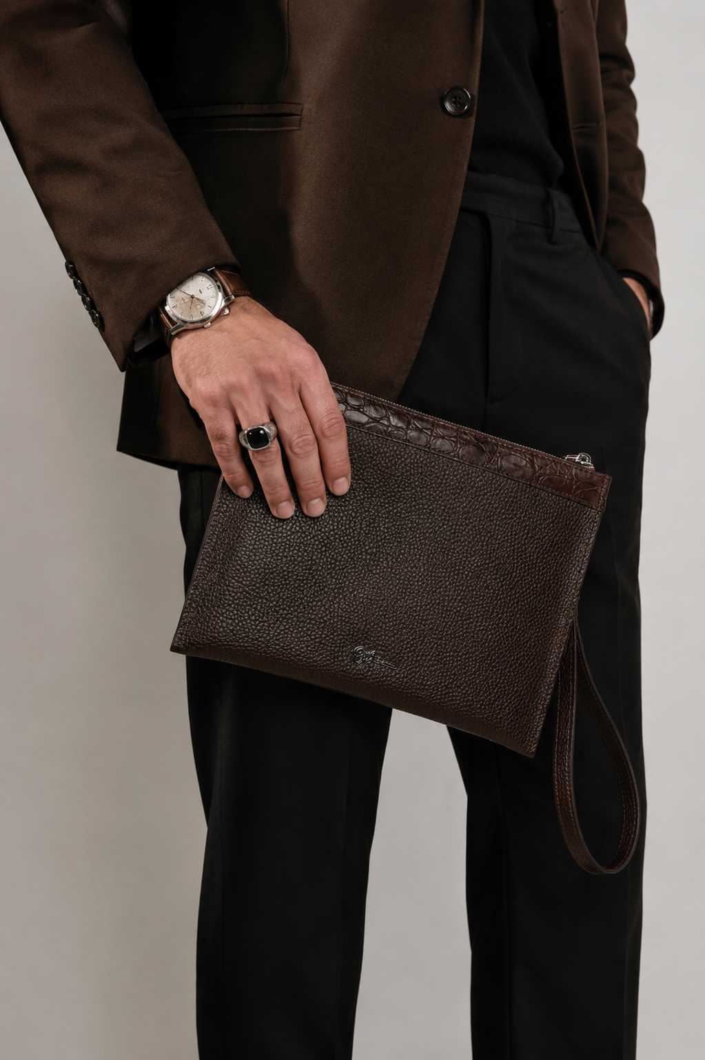 ⁠⁠⁠Men’s Pochette “Savoy” (Brown)
