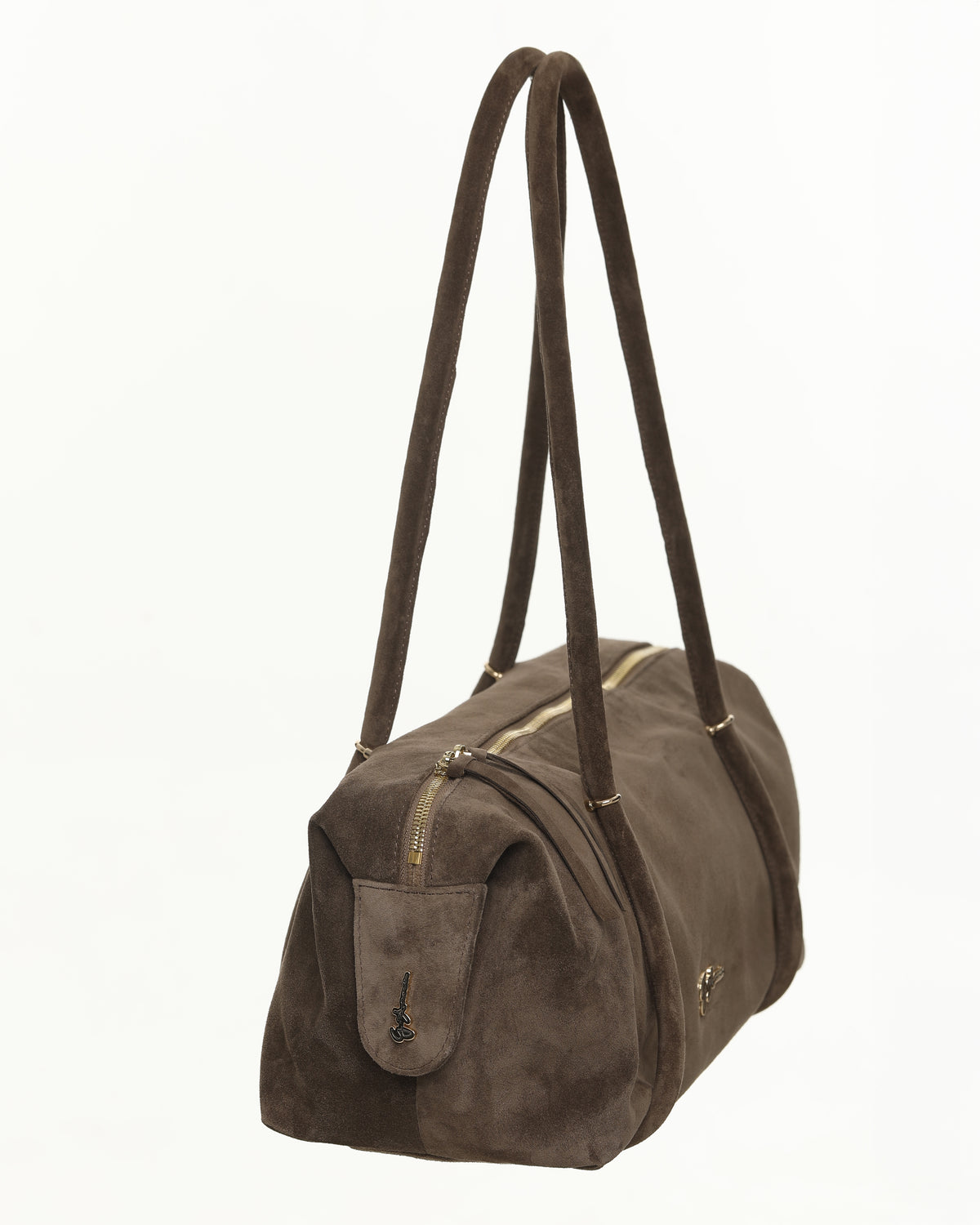 Suede Shoulder Bag “Amber”
